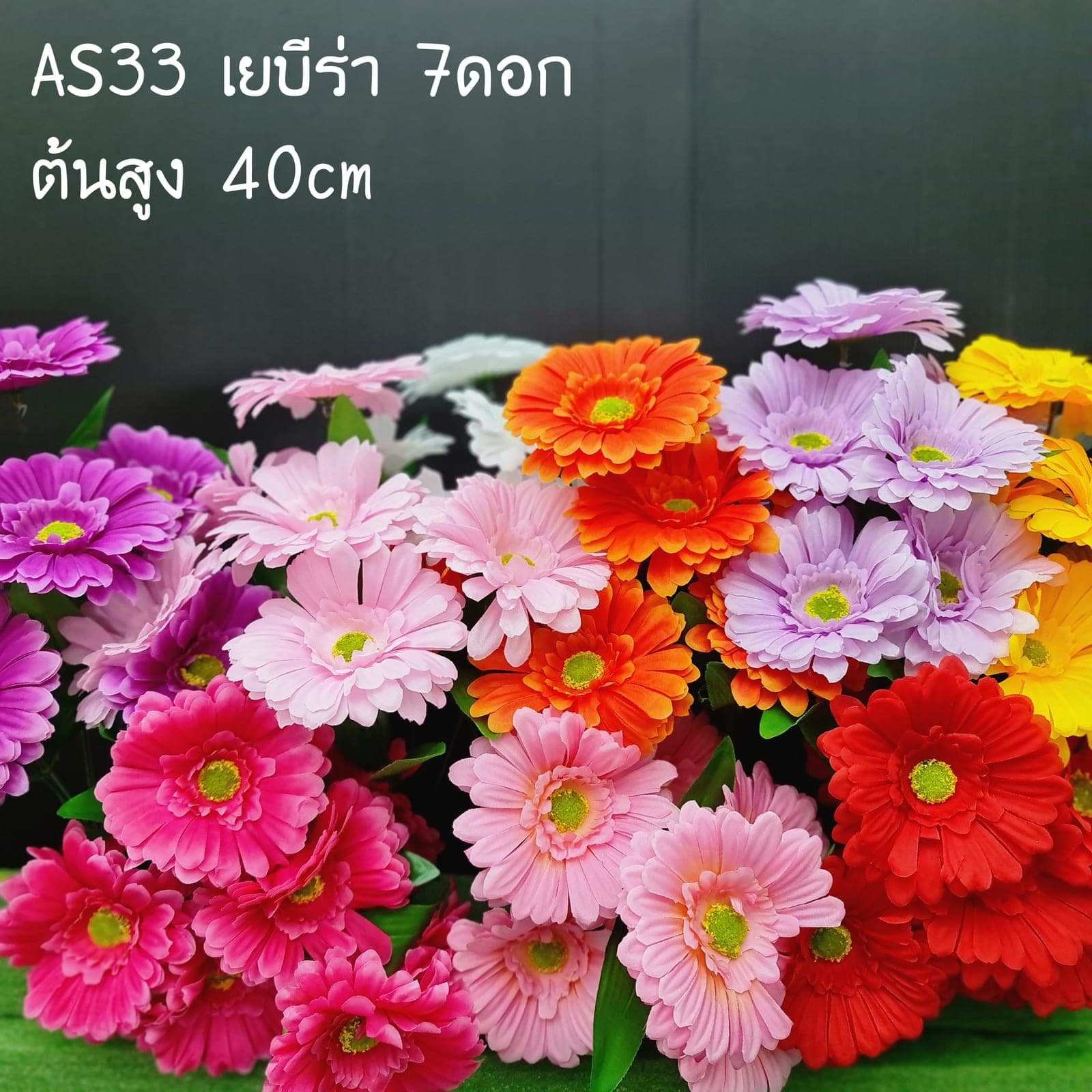 เยบีร่า 7ดอก (AS33), เดซี่ 7 ดอก — ดอกเล็กเป็นมิตร ใช้แทรกจังหวะให้ช่อดูเบาขึ้น