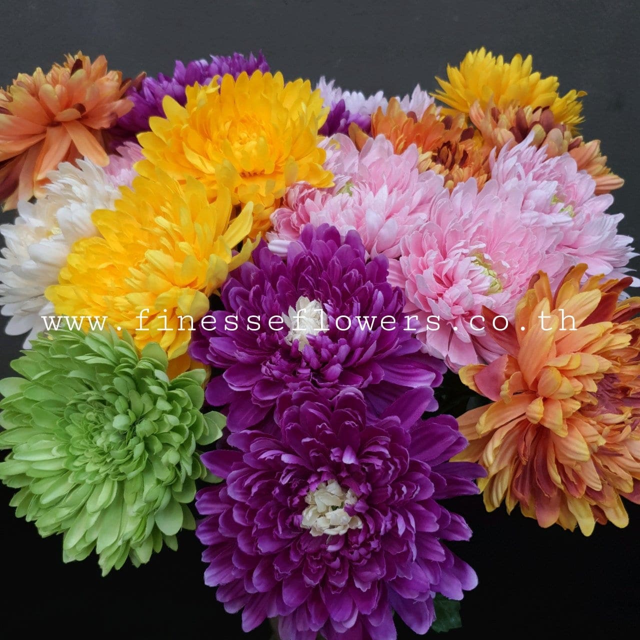 เบญจมาศดอกเดี่ยว (P391-1), A single-stem daisy: a friendly, small-headed bloom that lightens the rhythm of a spray.