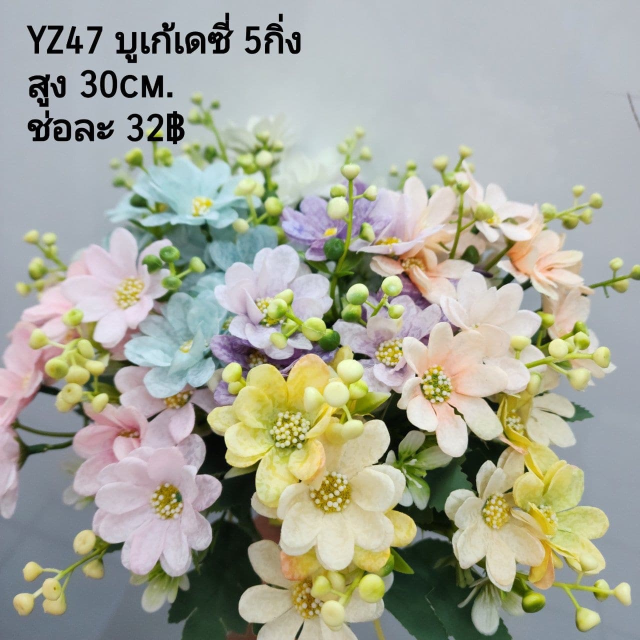 บูเก้เดซี่ (YZ47), บูเก้เดซี่: กลีบเล็กละเอียดรอบใจกลางสีเหลือง ให้อารมณ์เป็นมิตร