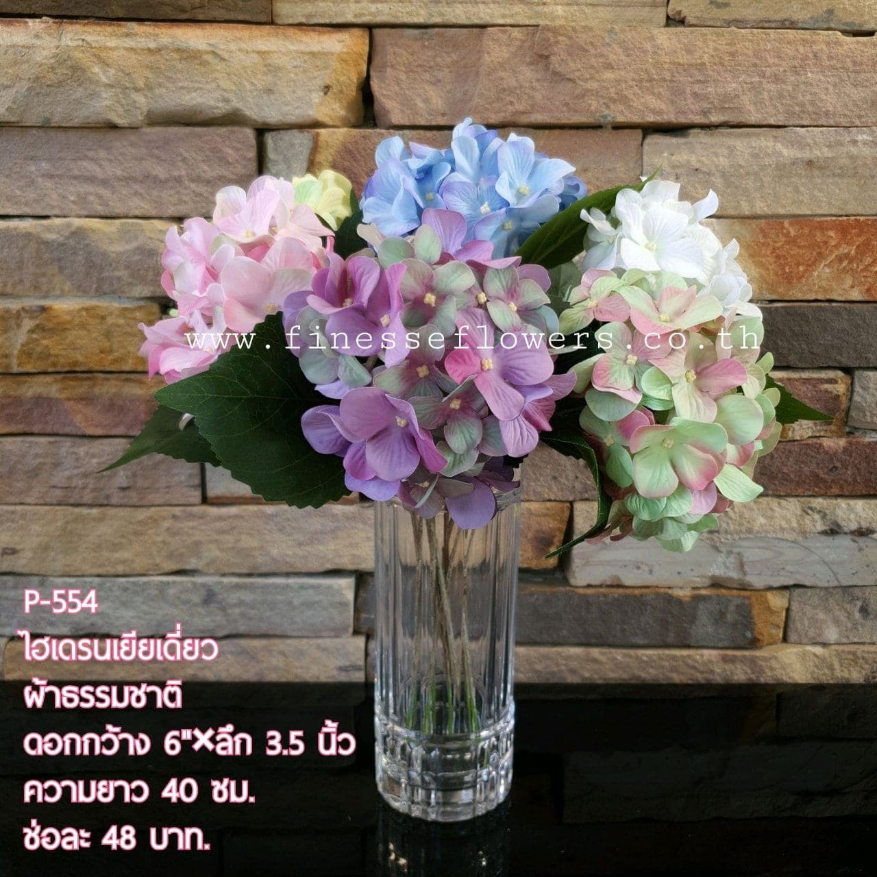 ไฮเดรนเยียเดี่ยวธรรมชาติ (P-554-2)