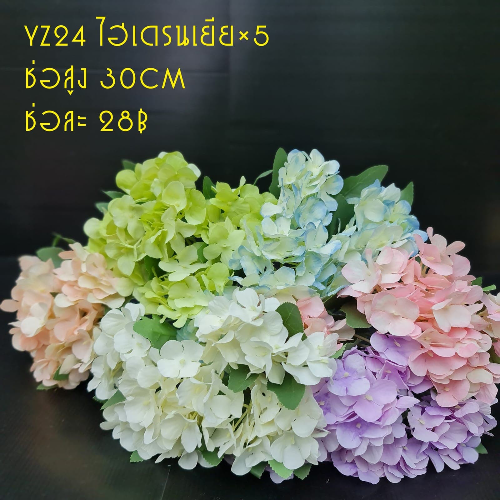 ไฮเดนเยีย (YZ24), ไฮเดรนเยีย: หัวดอกใหญ่และสีไล่โทน ใช้เป็นจุดเริ่มทรงในการจัด