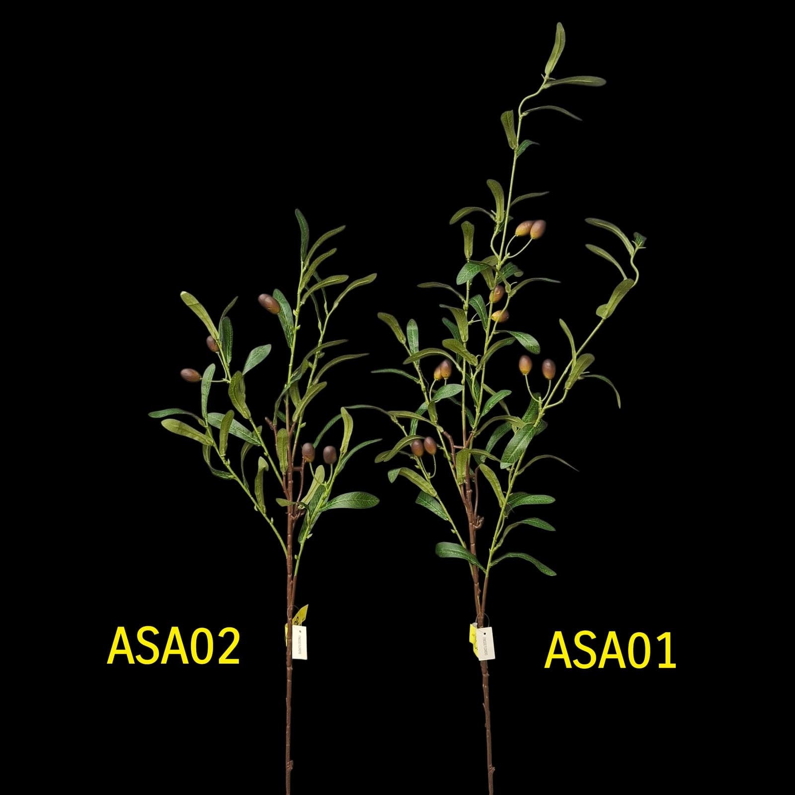 กิ่งมะกอก (ASA), A branch of foliage — leaf and branch material that shapes and balances a floral mass.