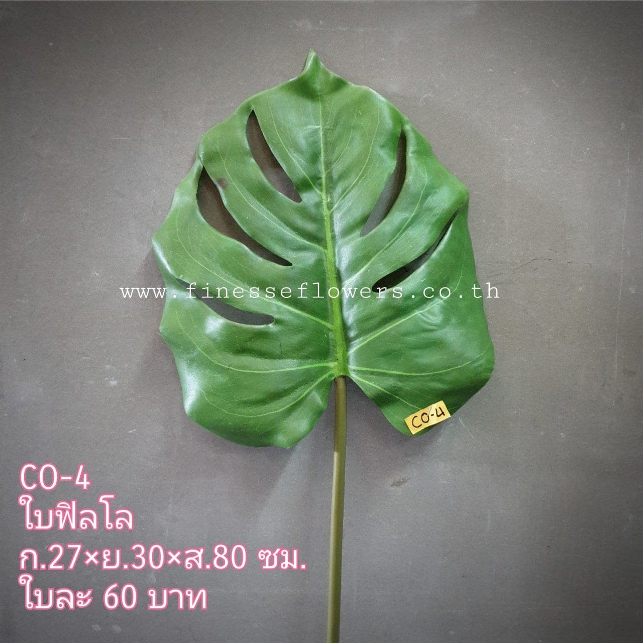 ใบเดี่ยว (CO 04), ก้านเดี่ยวใบไม้: ใบเขียวสำหรับเสริมความสมดุลและเป็นพื้นหลังให้ดอกหลัก