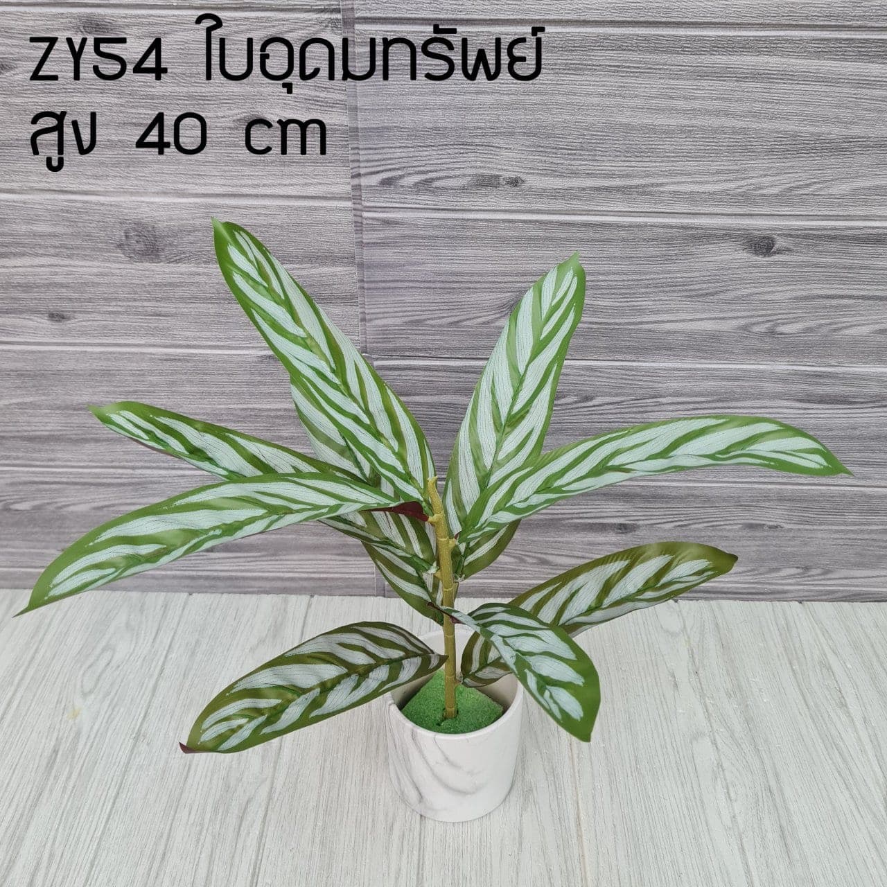 ใบอุดมทรัพย์ (ZY54), ใบไม้: ใบเขียวสำหรับเสริมความสมดุลและเป็นพื้นหลังให้ดอกหลัก