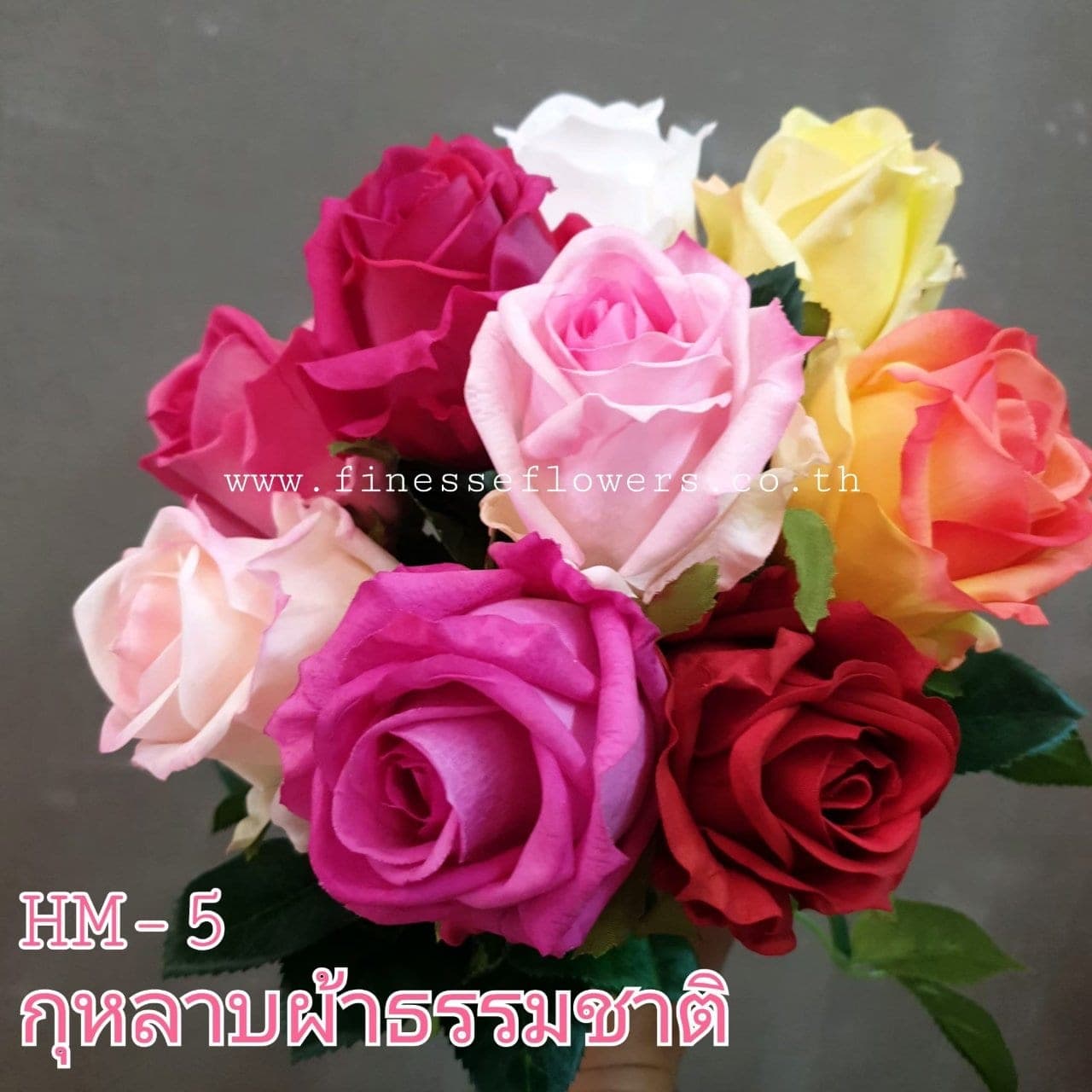 กุหลาบธรรมชาติ (HM05), กุหลาบ: ดอกแน่น ก้านแข็งแรง ทรงเปิดได้สวยทุกมุม
