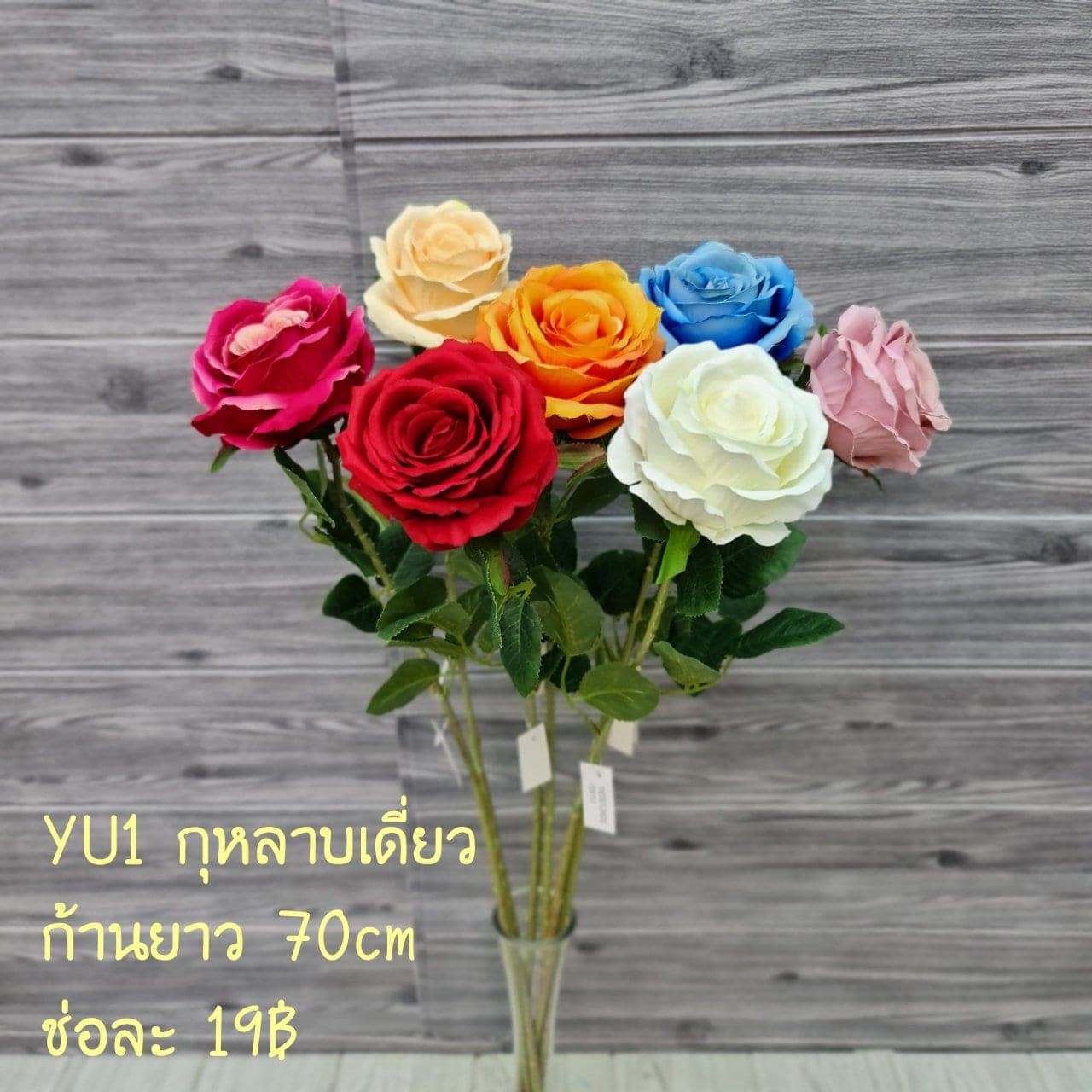 กุหลาบเดี่ยว (YU1), ก้านเดี่ยวกุหลาบ: ดอกแน่น ก้านแข็งแรง ทรงเปิดได้สวยทุกมุม